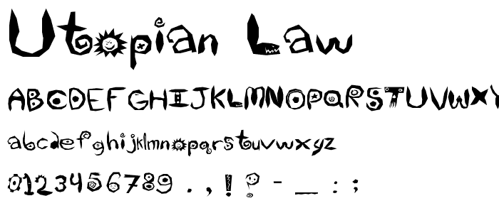 Utopian Law font